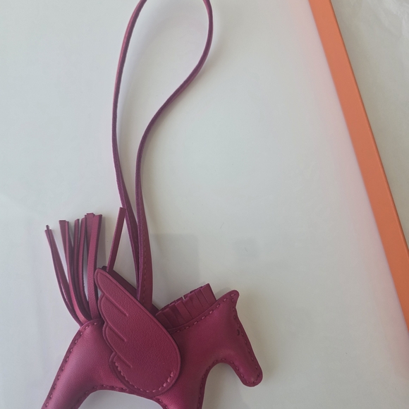 Hermes Rodeo Pegase PM Charm Framboise Pink Monochrome NWT - Picture 6 of 11